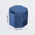 thumbnail image 2 of Unique Bargains Velvet Ring Box 2 Slots Double Ring Display Holder for Wedding Ceremony Proposal Dark Blue, 2 of 6