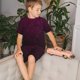 thumbnail image 4 of Balery Dark Purple Glitter Conjunto de Pijama Infantil de Manga Corta con Estampado – Ropa de Dormir de Algodón Suave-XX-Large, 4 of 6