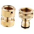 thumbnail image 1 of Conector Rápido Manguera Jardín Adaptador de Alta Presión Latón Estable Acople Seguro Instalación Rápida Apto para Jardinería Lavado de Vehículos Y Ex estilo D, 1 of 9