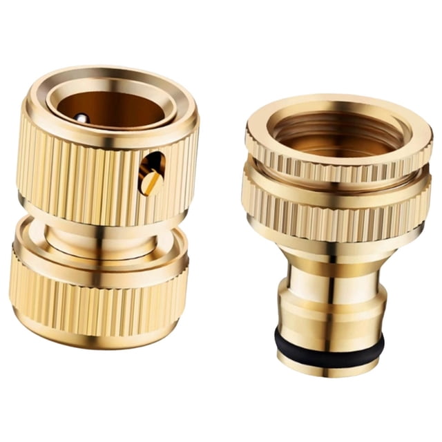 Conector Rápido Manguera Jardín Adaptador de Alta Presión Latón Estable Acople Seguro Instalación Rápida Apto para Jardinería Lavado de Vehículos Y Ex estilo D