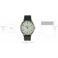 thumbnail image 3 of Titan Mens Minimalist Zen Analog Blue Watch: Sleek Leather Strap with Contrast Hands-1802SL02, 3 of 4