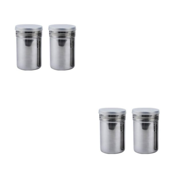 Injueey 2pieces Stainless Coffee With Up Coffee Jar Solid Seasoning Plastic Keep Lid Your Flavorful Jar Fresh With Game - Type2 NO2
