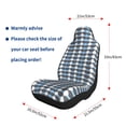 thumbnail image 2 of Car Seat Covers Are Protected From Dust And Spillage And Elastic Straps Are Easy To Install For Easy Car Suv Truck Delivery Lightsteelblue Retro Houndstooth_2 2 Pcs, 2 of 8