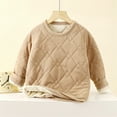 thumbnail image 3 of Cethrio Boys Thermal Tops, Soft Pullover Casual Long Sleeve Winter Undershirts Khaki Size 6, 3 of 5