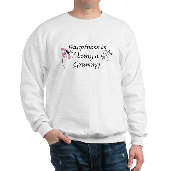 CafePress - Happiness Is Grammy Sweatshirt - Crew Neck Sweatshirt