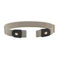 thumbnail image 3 of Helii Khaki Unisex Invisible Elastic Waist Belt Buckleless Stretch Slim Belt for Jeans Dresses, 3 of 3