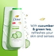 Dove Refreshing Long Lasting Gentle Body Wash, Cucumber and Green Tea