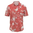 thumbnail image 1 of Camisas Manga Larga Hombre Tendencia de la moda de verano para hombres Tie Dye Speckle Ink Mangas fáciles de usar (Hot Pink, 5XL), 1 of 2