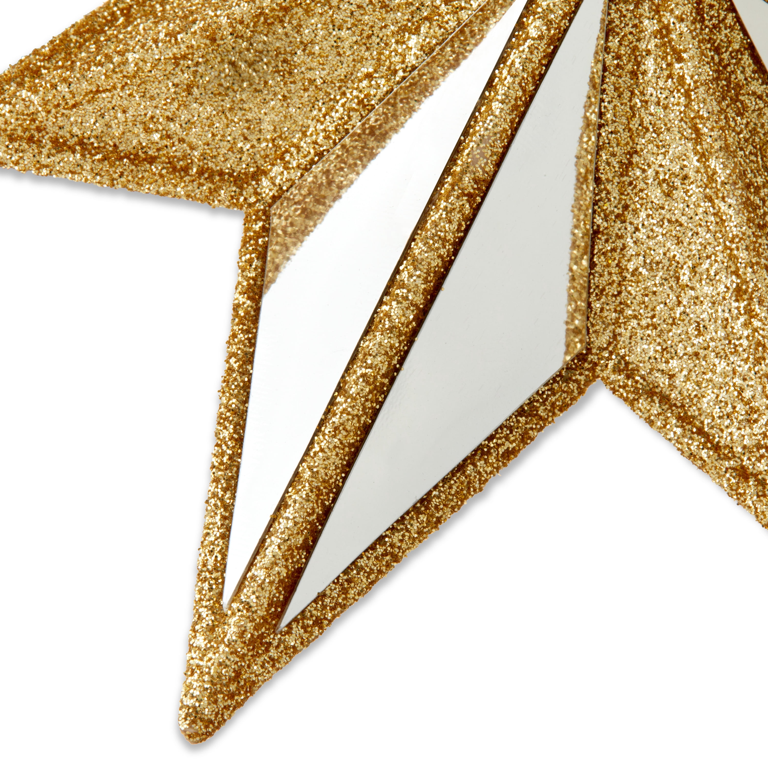 Gold Glitter Star Christmas Ornament, 6 in, by Holiday Time