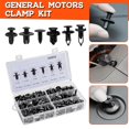 thumbnail image 3 of 200Pcs Car Retainer Clips Kit - 6 Common Sizes Black Nylon Bumper Fender Rivets. Auto Push Pin Fasteners Assortment for GM Ford Toyota Honda (200Pcs), 3 of 6