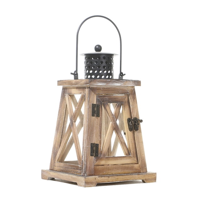 Bougeoirs avec Poignée Suspendue Centre de Table Simple Rétro Extérieur Coupe-Vent Lanterne Fait Main Décoration Style Bougeoir Accessoires de Lampe