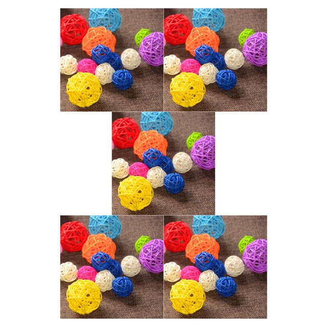 Naiovety 10 pack/lote bolas decorativas únicas para cambios de imagen elegantes del hogar decoración de amplia aplicación ratán rosa Type1 NO1