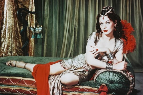Hedy Lamarr Glamour Pose Seated On Couch 11x17 Mini Poster 