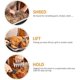 thumbnail image 2 of 18/8 Stainless Steel Meat Forks with Wooden Handle, Best Meat Claws for Shredding, Pulling, 2 of 4