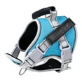 thumbnail image 2 of Dog Harness with 4 Free Tags/Patches, No-Pull Reflective Dog Vest with 2 Metal Rings, Pet Harness with Handle for Outdoor Walking - No More Pulling,Tugging or Choking (Turquoise, m), 2 of 3