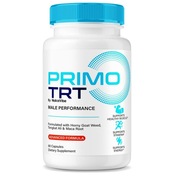 Primo TRT Pills – PrimoTRT ME Support Formula with a Clean, Natural Blend | Just 2 Easy-to-Swallow Capsules for Daily Wellness (60 Capsules)