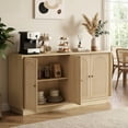 thumbnail image 3 of Haverchair Sideboard Buffet Cabinet with Storage, Fluted Arched Storage Cabinet with Adjustable Shelves, Wooden Modular Coffee Bar, Modern Console Table for Living Room Kitchen Dining Room Entryway, 3 of 10