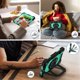 thumbnail image 5 of Funda Resistente a Prueba de Golpes para iPad A16 11 / iPad A16 10, Funda Protectora de Silicona + Capa de PC con Soporte Giratorio de 360° y Correa para el Hombro, Verde, para iPad A16 11/10, 5 of 7