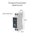 thumbnail image 4 of Tuya Wifi Smart Circuit Breaker 1p Din Rail For Wireless Remote Control Switch(white No Metering 25, 4 of 5