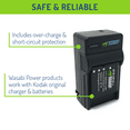 thumbnail image 4 of Wasabi Power Battery (2-Pack) and Charger for Kodak LB-060, 4 of 9
