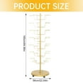 thumbnail image 2 of 7-Tier Industrial Hat Rack Stand with Wheels, Heavy Duty Rustic Metal Pipe Display for Retail Stores and Home Entryways (Gold), 2 of 9