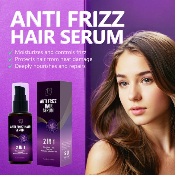 SUERO CAPILAR ANTIFRIZZ Hidrata y controla el frizz Protege el cabello del daño por calor Nutre y repara profundamente 60 ml Esencia de agua
