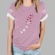 thumbnail image 5 of Tops Y Blusas de las Mujeres Estampadas Cuello Redondo Manga Corta, Poliéster Casual Top para Diario, Fiesta Y Todas las Estaciones, 5 of 8