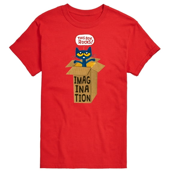 Pete The Cat - Pete In Imagination Box - Men's Short Sleeve Graphic T-Shirt