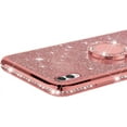 thumbnail image 5 of Samsung Galaxy A02 /Galaxy M02 Phone Case,Glitter Sparkle Bling w/Kickstand Case Shiny Crystal Rhinestone Diamond 360 Degree Ring Grip Magnetic Phone Cover for Samsung Galaxy A02 HH Silver, 5 of 7