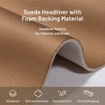thumbnail image 2 of Hiksuky Auto Headliner Fabric 58" L × 60" W Stylish Mesh with Foam Backing - Tube Packaging - Brown Interior Replacement Material for Car/Truck/SUV/RV Roof - Home Repair/DIY Headliner Material, 2 of 3