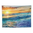 thumbnail image 5 of PRATYUS  Beach Sunrise Wave Tropical Coastal Ocean Scene Beachy Tapestry Wall Hanging  Sunset Hawaiian Wall Decor Summer Sea Seaside  for Bedroom Dorm Living Room  Painting, 5 of 6