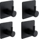 thumbnail image 1 of Gancho adhesivo de 10 piezas, gancho adhesivo para pared de baño, gancho para toalla de cocina, gancho para mesa sin orificio, gancho adhesivo de acero inoxidable, negro, 1 of 5