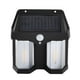 thumbnail image 2 of Lámpara de pared de inducción de luz cálida solar | Valla solar LED y luz de garaje | Exterior IP65 a prueba de agua, sensor de movimiento 2-4M | ABS Negro | 1 PIEZA | 14,9x14,4x4,7cm | 600 mAh, 2 of 8