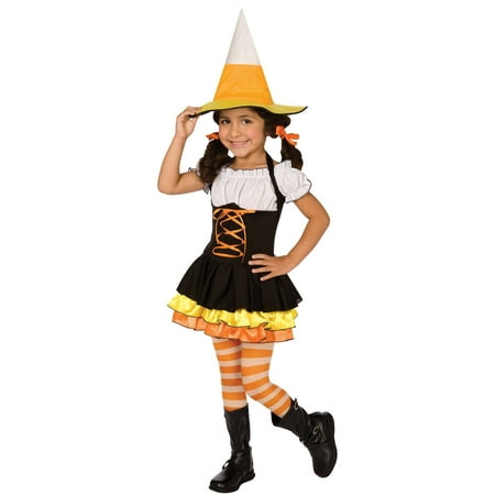Little Candy Corn Witch Toddler Halloween Costume, 3T-4T