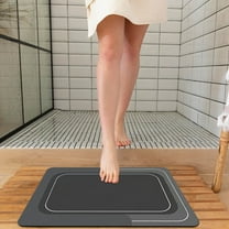 LSLJS Crystal Velvet Bathroom Rugs Super Absorbent Quick Dry Bath Mat Non-slip Rubber Back Bathtub Mats Shower Rug Toilet Carpet Bath Mats for Bathroom Floor Toilet Door Mat Machine Washable 20" x 32"