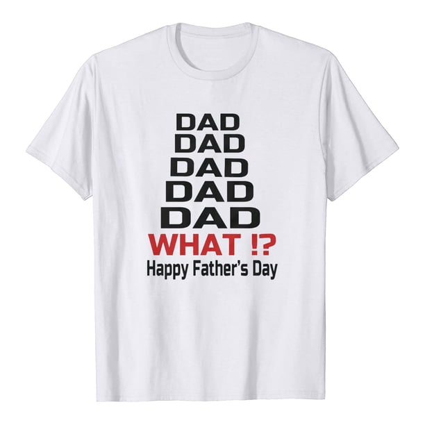 Camiseta del día del padre Camiseta de manga corta con estampado de letras de verano para hombre y mujer Regalo para el padre Pompotops hfajkhk132234