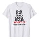 thumbnail image 1 of Camiseta del día del padre Camiseta de manga corta con estampado de letras de verano para hombre y mujer Regalo para el padre Pompotops  hfajkhk132234, 1 of 5