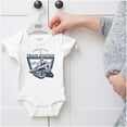 thumbnail image 5 of Y Yellowstone Ranch Train Station Romper Boys or Girls Infant Baby Brisco Brands NB, 5 of 6