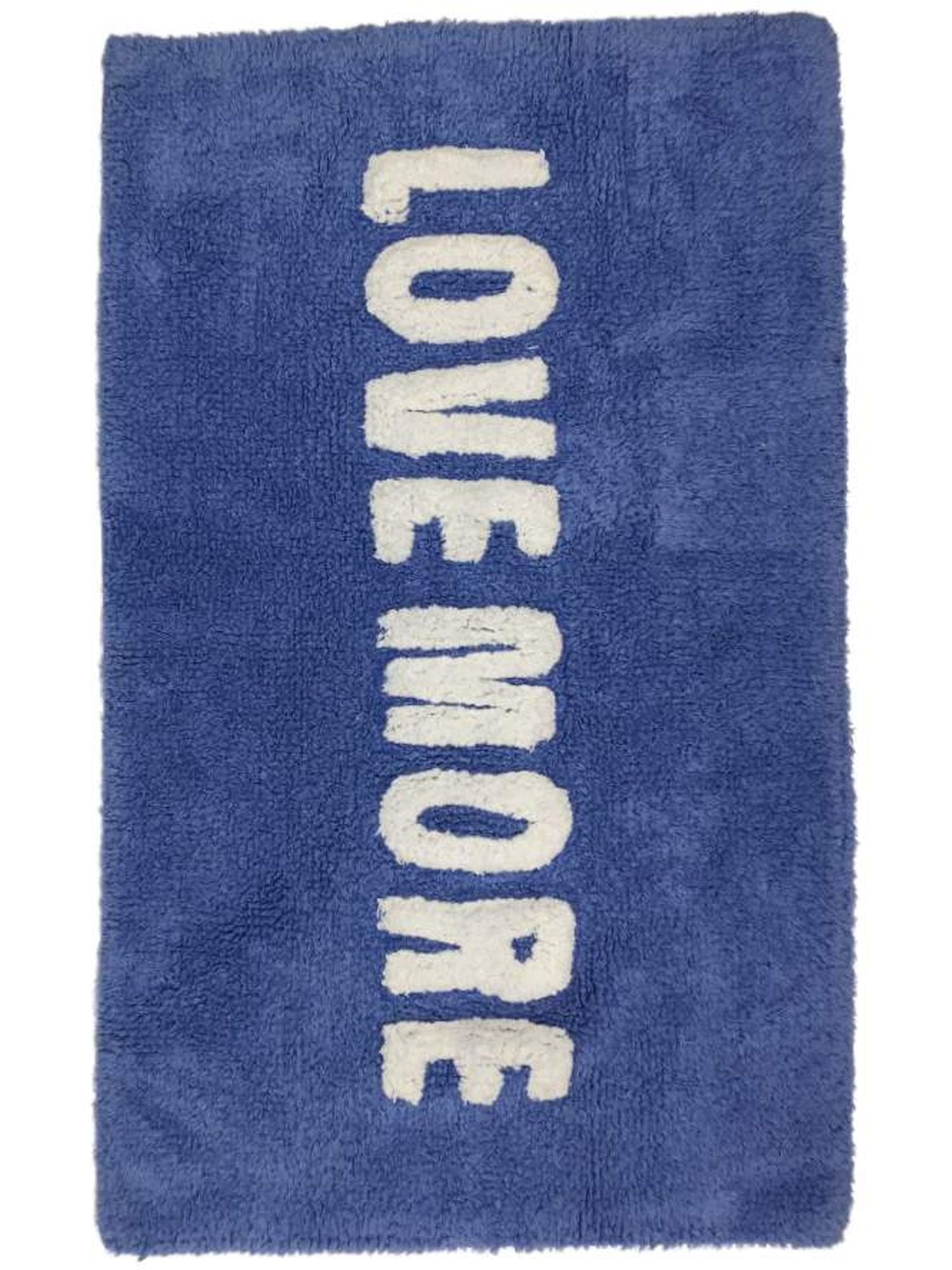 Room Essentials Periwinkle Blue Plush Love More Bath Rug, Throw Mat