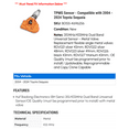 thumbnail image 2 of TPMS Sensor - Compatible with 2004 - 2024 Toyota Sequoia 2005 2006 2007 2008 2009 2010 2011 2012 2013 2014 2015 2016 2017 2018 2019 2020 2021 2022 2023, 2 of 2