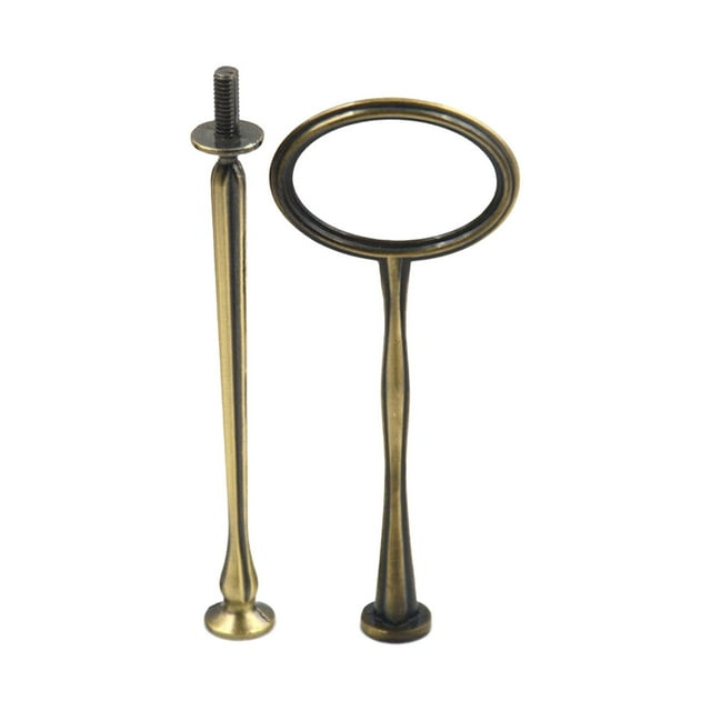 Elodie Cake Plate Stand Handle 2 Tiers Cake Cupcake Tray Stand Handle for Daily Use Bronze