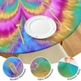 thumbnail image 4 of Colorful Tie Dye Pattern Round Fitted Tablecloth with Elastic Edge,Dining Table Cover Waterproof,Outdoor Round Tablecloth for Camping,Dining,Indoor and Outdoor, 4 of 7