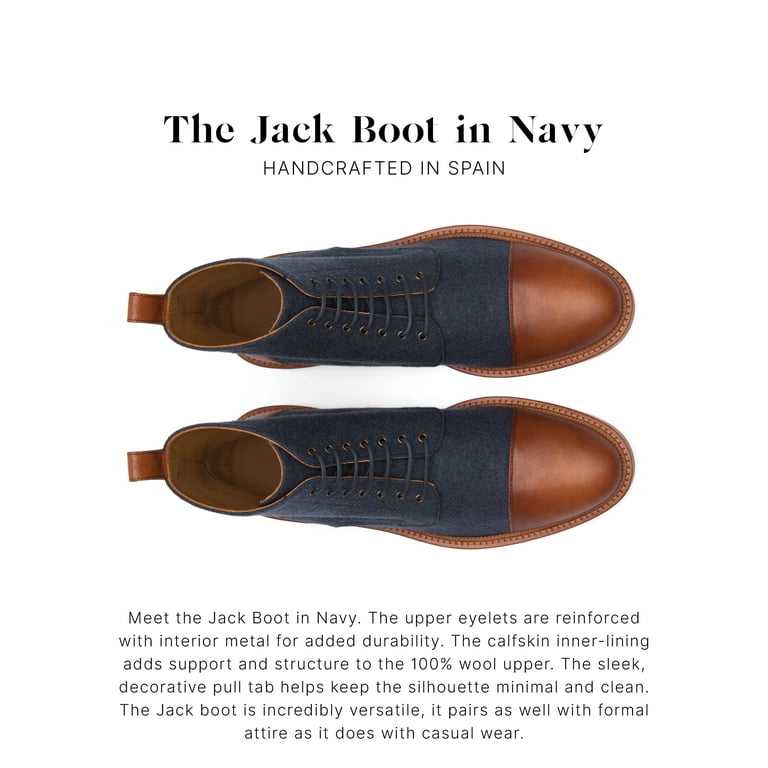 TAFT Jack Boot Handcrafted Leather and Wool Men