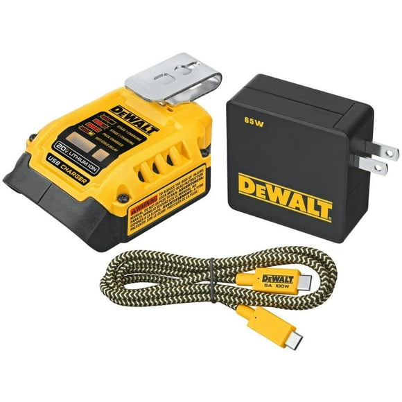 Cargador de batería y kit de carga de pared USB DEWALT DCB094K