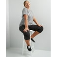 thumbnail image 6 of Hanes Just My Size Women's Stretch Jersey Capri Leggings, 19.5" (Plus ) Black 2X, 6 of 7