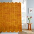 thumbnail image 4 of Vintage Ginger Orange Shower Curtains for Bathroom, Modern Farmhouse Textured Rustic Waterproof Fabric Shower Curtain, Decorative Bathroom Curtain for Bathtub, 72"x84", No Hooks Included, 4 of 9