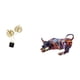 thumbnail image 5 of Estatua de hoja, estatua de toro de resina, adorno de mesa, figuras de animales, diseño minimalista, material de hierro y madera, ideal para regalar o, 5 of 8
