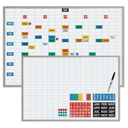 - MAGNA VISUAL Magnetic Planning/Schedule Kit,48x36 EBK-3648