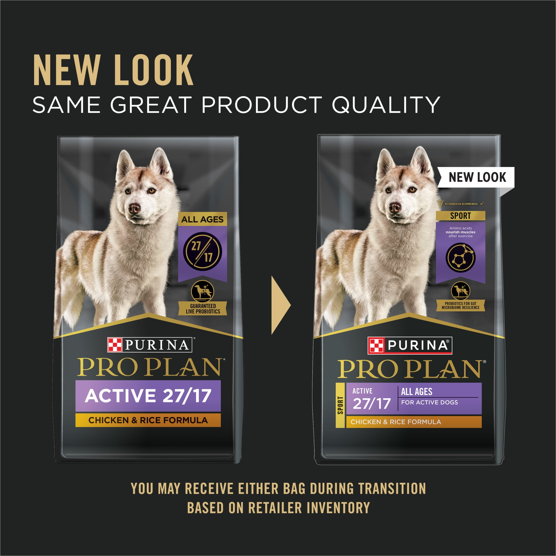 Purina Pro Plan High Protein Dog Food, Dry Dog Food, Chicken and Rice Formula, 37.5 lb Bag
