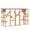 Orange, variant on PawHut Large Outdoor Catio with Cat Condos, Platforms, Ladders, Orange